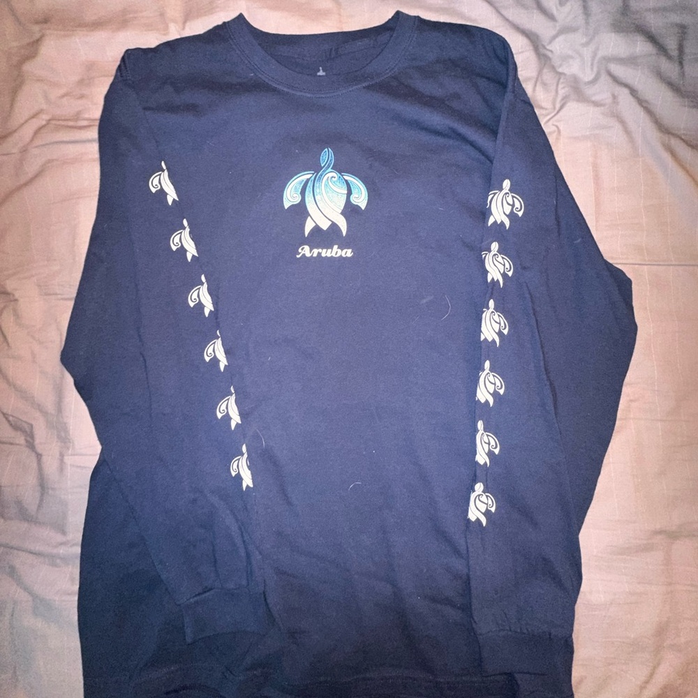 Men’s Aruba turtle long sleeve T-shirt